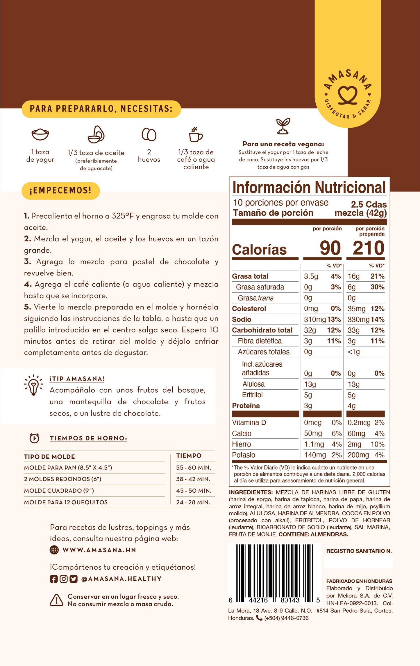 Mezcla para Pastel de Chocolate