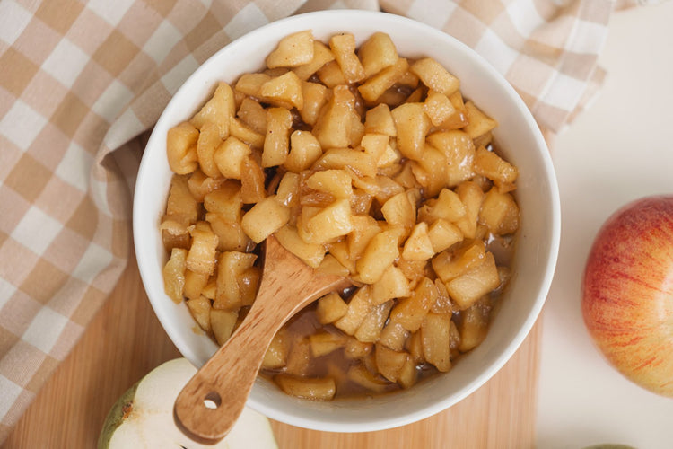 Compota de manzana con canela