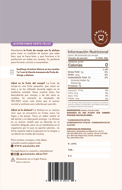 Endulzante de Fruta del Monje y Alulosa