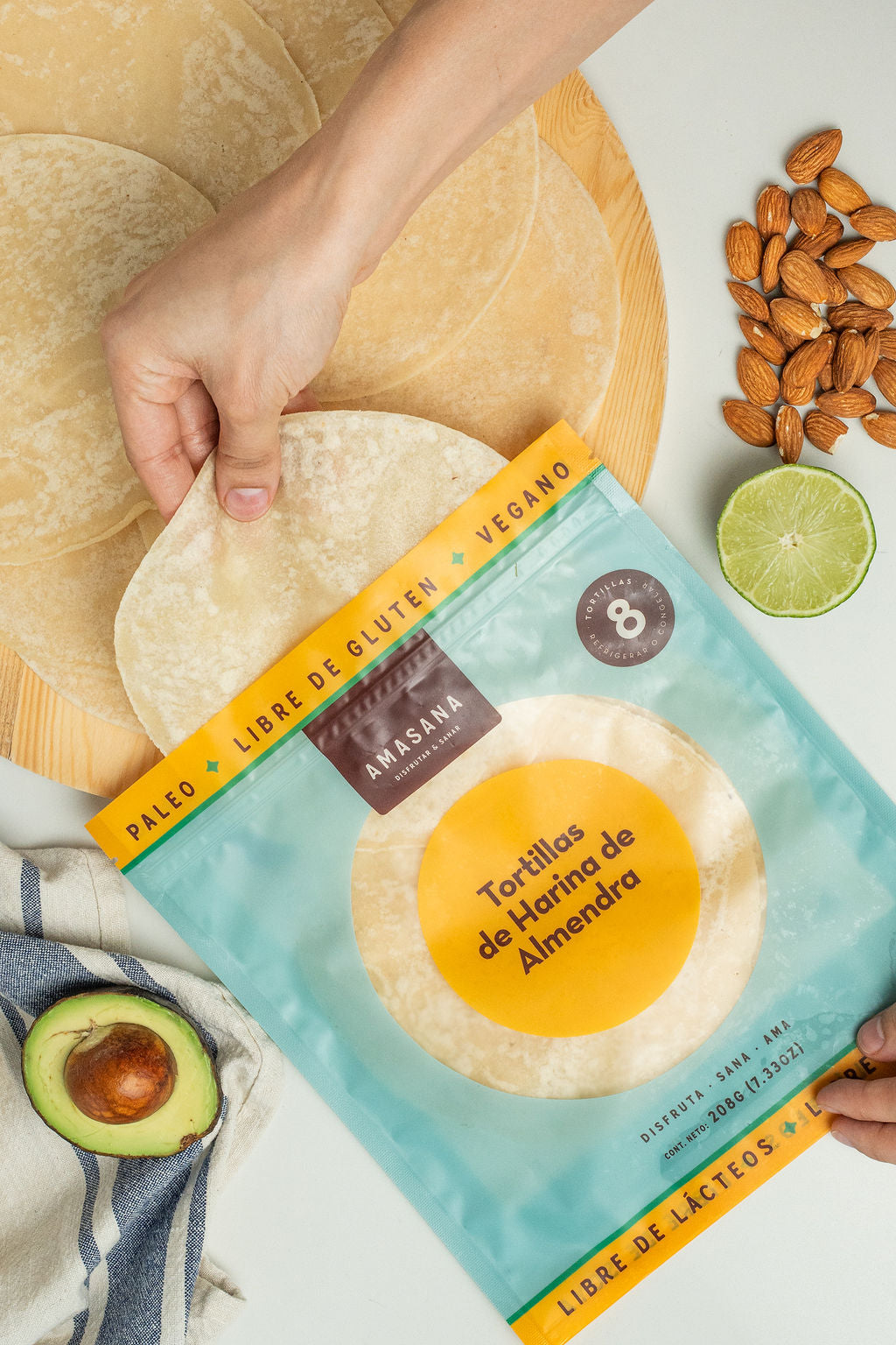 Tortillas de Harina de Almendra